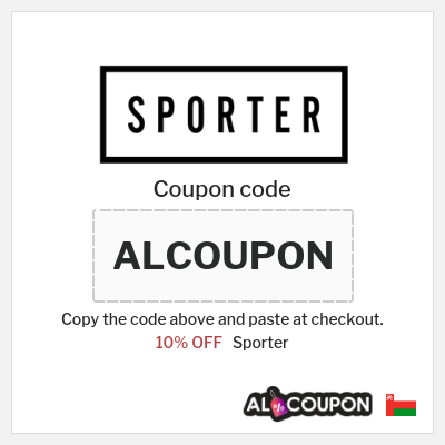 Sporter Coupon (ALCOUPON) Sporter Discount Code 2026