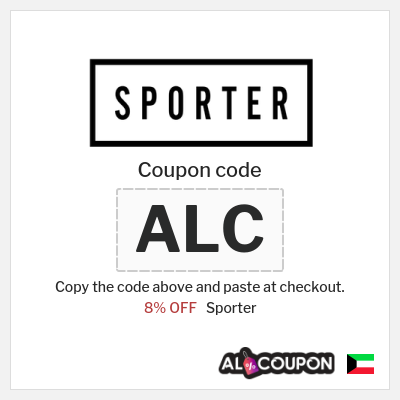 Coupon for Sporter (ALC) 8% OFF