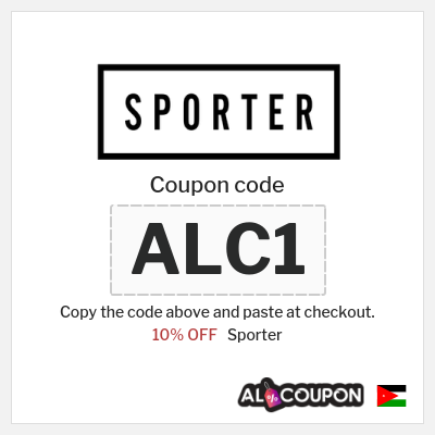 Sporter Coupon (ALCP) Sporter discount code 2025