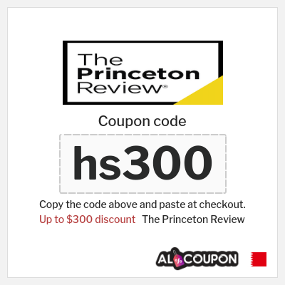 Coupon for The Princeton Review (hs300) Up to $300 discount
