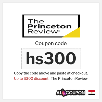Coupon for The Princeton Review (hs300) Up to $300 discount