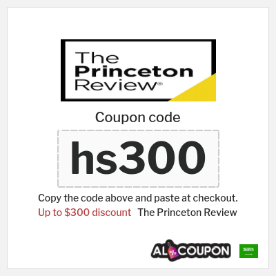 Coupon for The Princeton Review (hs300) Up to $300 discount