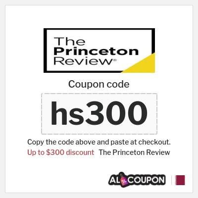 Coupon for The Princeton Review (hs300) Up to $300 discount