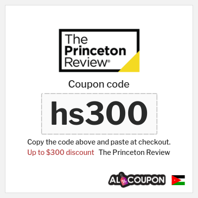 Coupon for The Princeton Review (hs300) Up to $300 discount