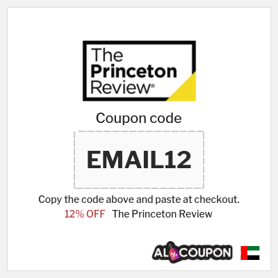 Coupon for The Princeton Review (EMAIL12) 12% OFF
