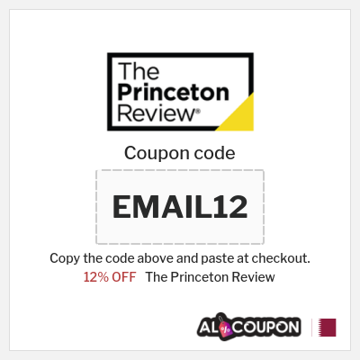 Coupon for The Princeton Review (EMAIL12) 12% OFF