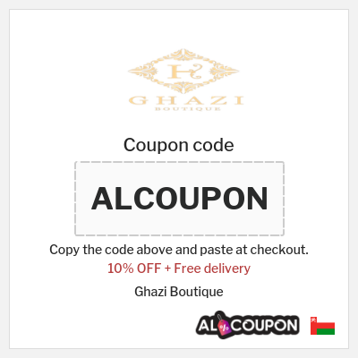 Coupon discount code for Ghazi Boutique 10% OFF