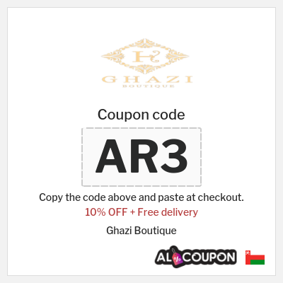 Coupon discount code for Ghazi Boutique 10% OFF