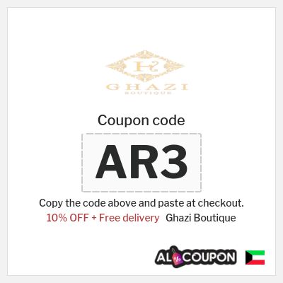 Coupon discount code for Ghazi Boutique 10% OFF