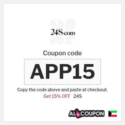 Coupon for 24S (APP15) Get 15% OFF