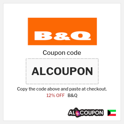 Coupon discount code for B&Q 10% OFF