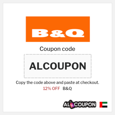 Coupon discount code for B&Q 10% OFF