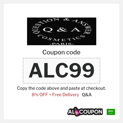 Coupon discount code for Q&A 8% OFF