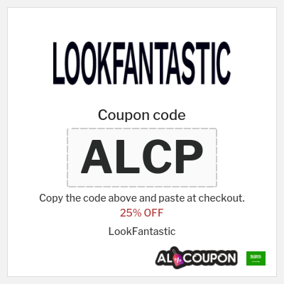 Coupon for LookFantastic (ALCP) 25% OFF