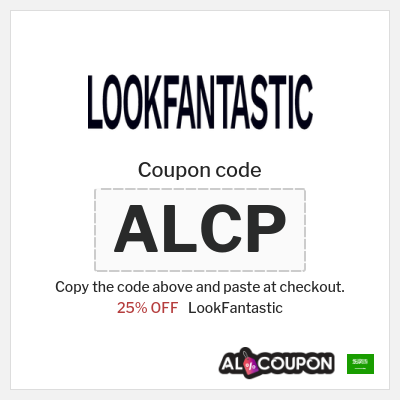 Coupon for LookFantastic (ALCP) 25% OFF