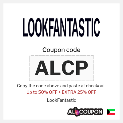 Coupon for LookFantastic (ALCP) Up to 50% OFF + EXTRA 25% OFF