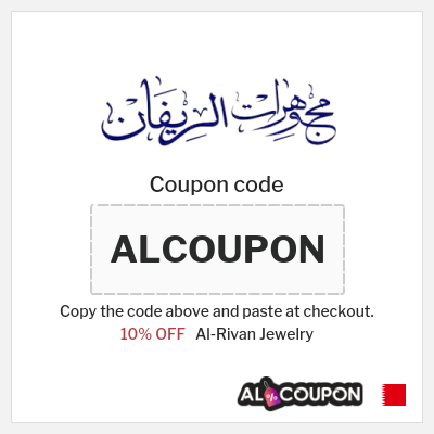 Coupon discount code for Al-Rivan Jewelry 10% OFF