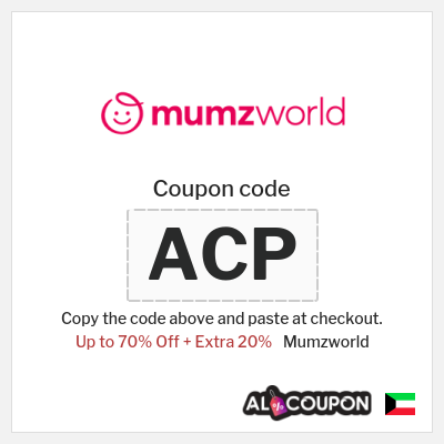 Coupon discount code for Mumzworld 20% Exclusive Coupons