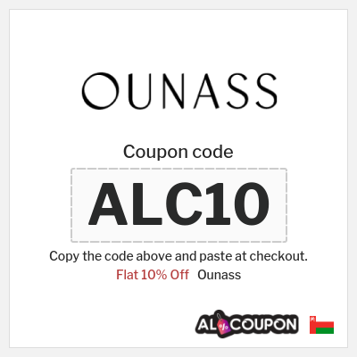 Coupon for Ounass (ALC10) Flat 10% Off