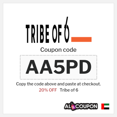 Coupon for Tribe of 6 (AA5PD) 20% OFF