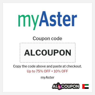 Coupon discount code for myAster 10% OFF