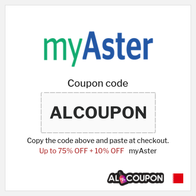 Coupon discount code for myAster 10% OFF