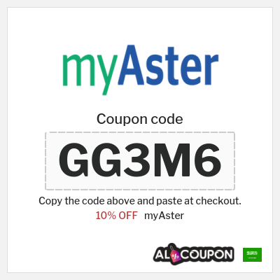 Coupon discount code for myAster Up to 15% OFF