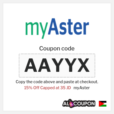 Coupon discount code for myAster Up to 15% OFF