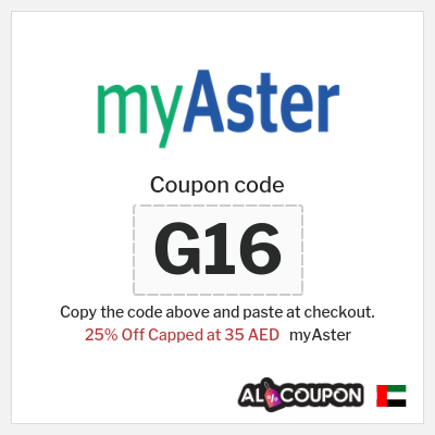 Coupon discount code for myAster Up to 25% OFF