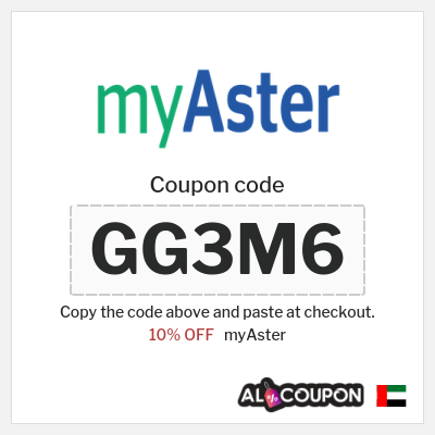 Coupon for myAster (GGW1K) 10% OFF