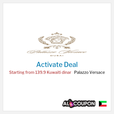 Coupon discount code for Palazzo Versace Holiday offers