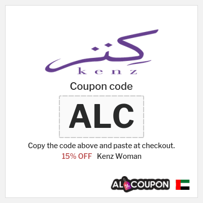 Coupon discount code for Kenz Woman 15% OFF