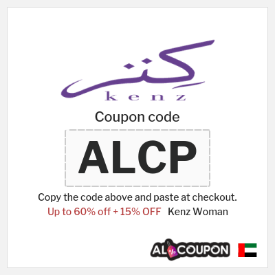 Coupon for Kenz Woman (ALCP) Up to 60% off + 15% OFF