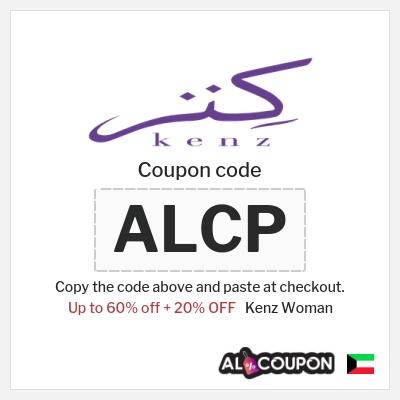 Coupon for Kenz Woman (ALCP) Up to 60% off + 20% OFF