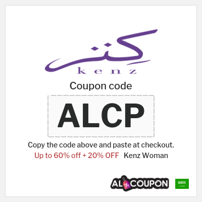 Coupon for Kenz Woman (ALCP) Up to 60% off + 20% OFF