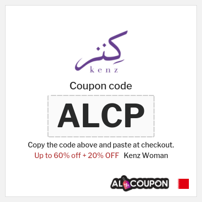 Coupon for Kenz Woman (ALCP) Up to 60% off + 20% OFF