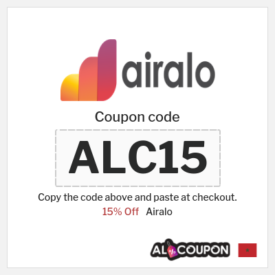Coupon discount code for Airalo Up to 15% EXCLUSIVE Coupons
