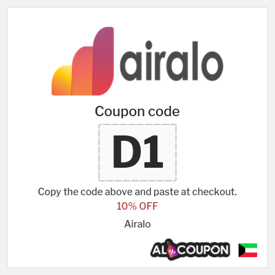 Airalo offers and active discount codes Kuwait