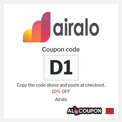 Coupon discount code for Airalo Up to 30% OFF