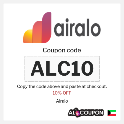 Coupon discount code for Airalo Up to 15% OFF