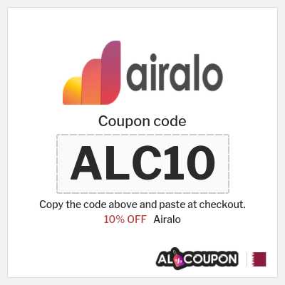 Coupon discount code for Airalo Up to 15% OFF