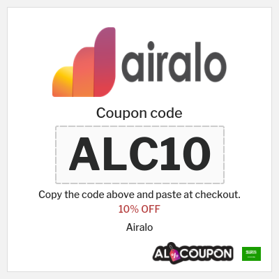 Coupon for Airalo (ALC10) 10% OFF