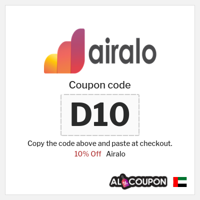 Airalo Coupon (D10) Airalo Discount Code 2026