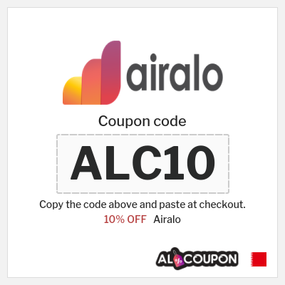 Coupon for Airalo (ALC10) 10% OFF