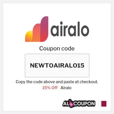 Airalo Coupon (NEWTOAIRALO15) Airalo Discount Code 2026