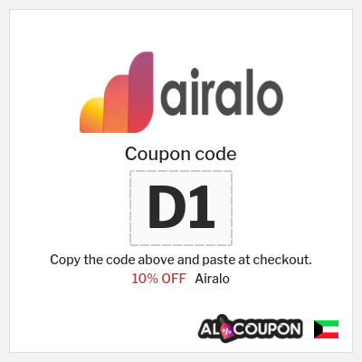 Coupon for Airalo (D1) 10% OFF