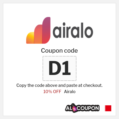 Coupon for Airalo (D1) 10% OFF