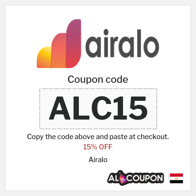 Coupon for Airalo (ALC15) 15% OFF