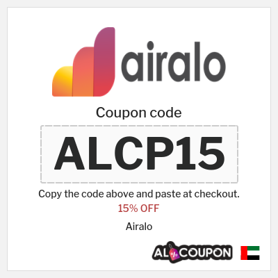 Coupon for Airalo (ALCP15) 15% OFF