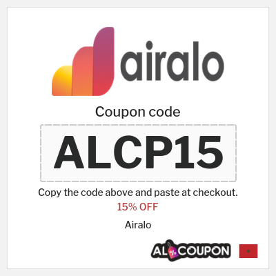 Coupon for Airalo (ALCP15) 15% OFF